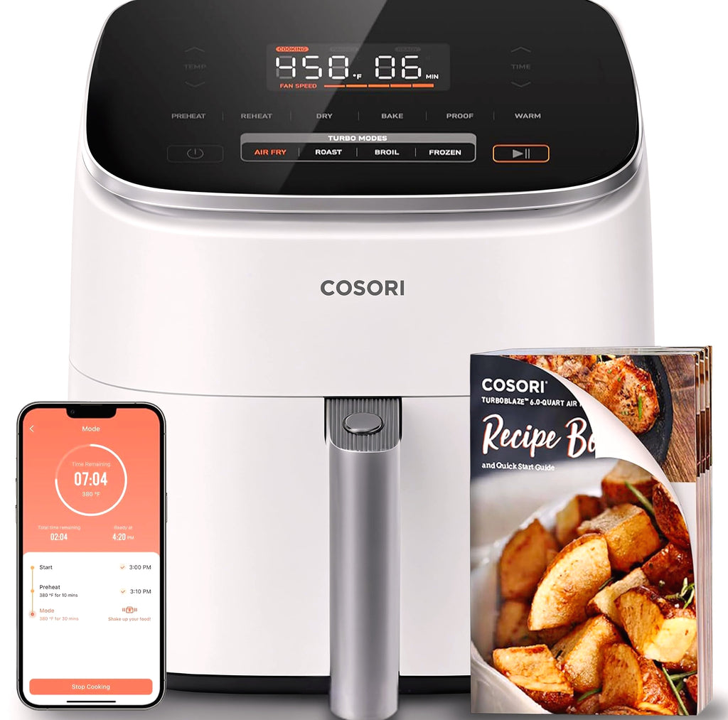Cosori 9-in-1 Air Fryer 6 Qt, PFAS-Free Ceramic Cooking