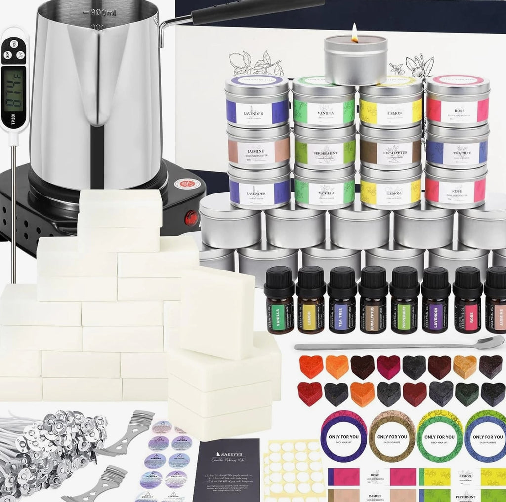 Complete Candle Making Kit with Wax Melter Candle Making Kit