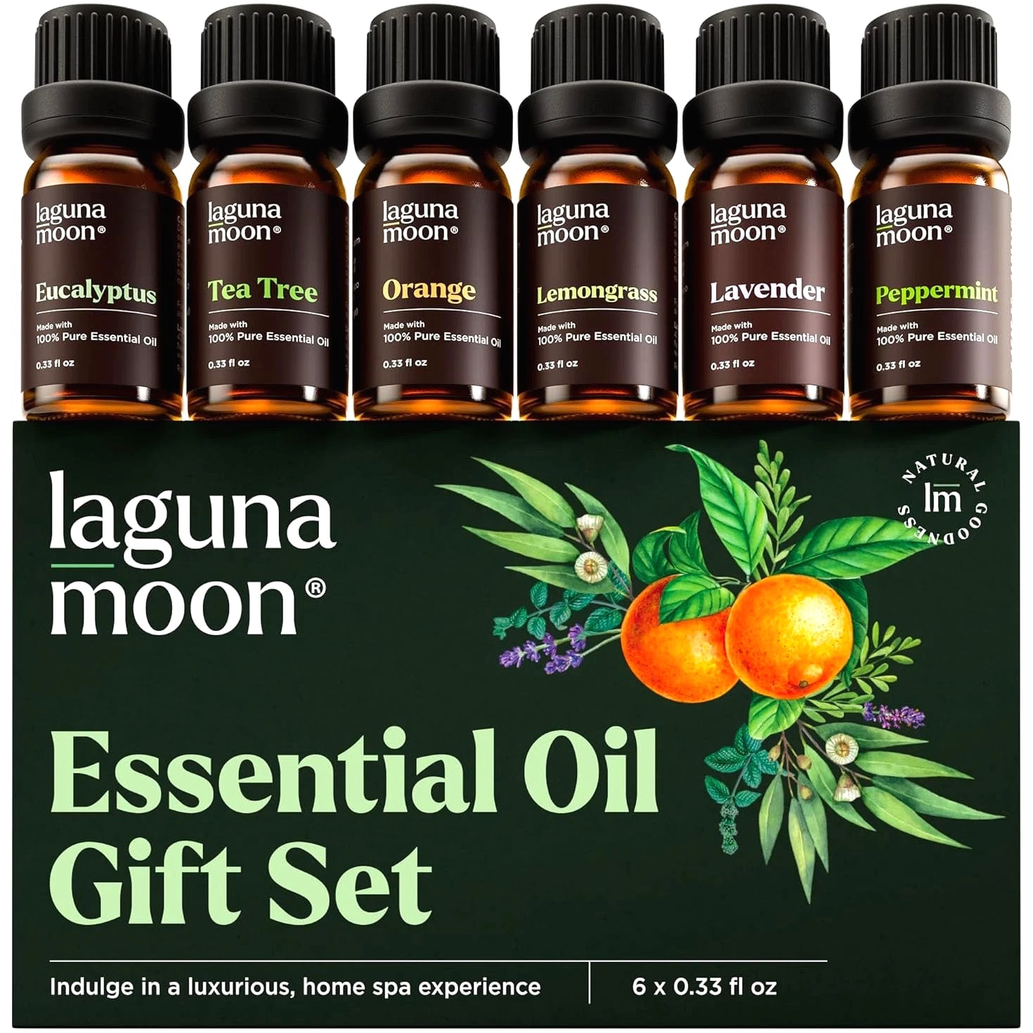 Essential Oils Aromatherapy Set - 6 Pure Oils for Diffusers, Home Care, Candles