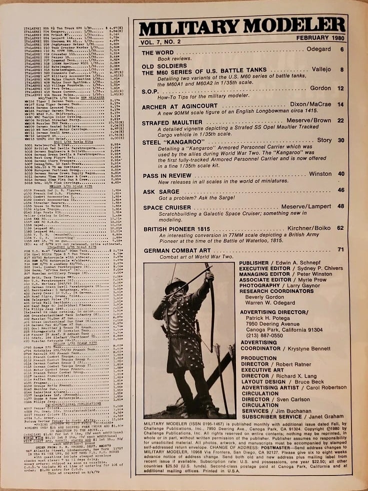 Military Modeler Magazine - 1980 COMPLETE YEAR