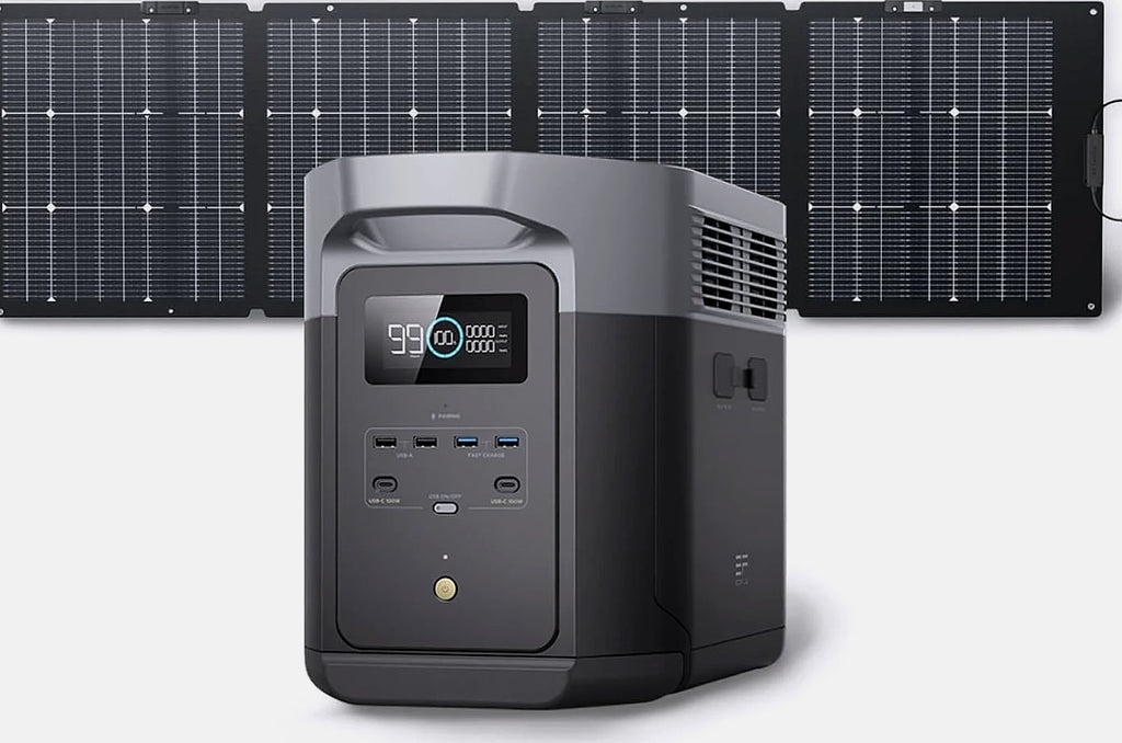 EcoFlow Delta 2 Max 1900Wh Portable Power Station with Solar Input