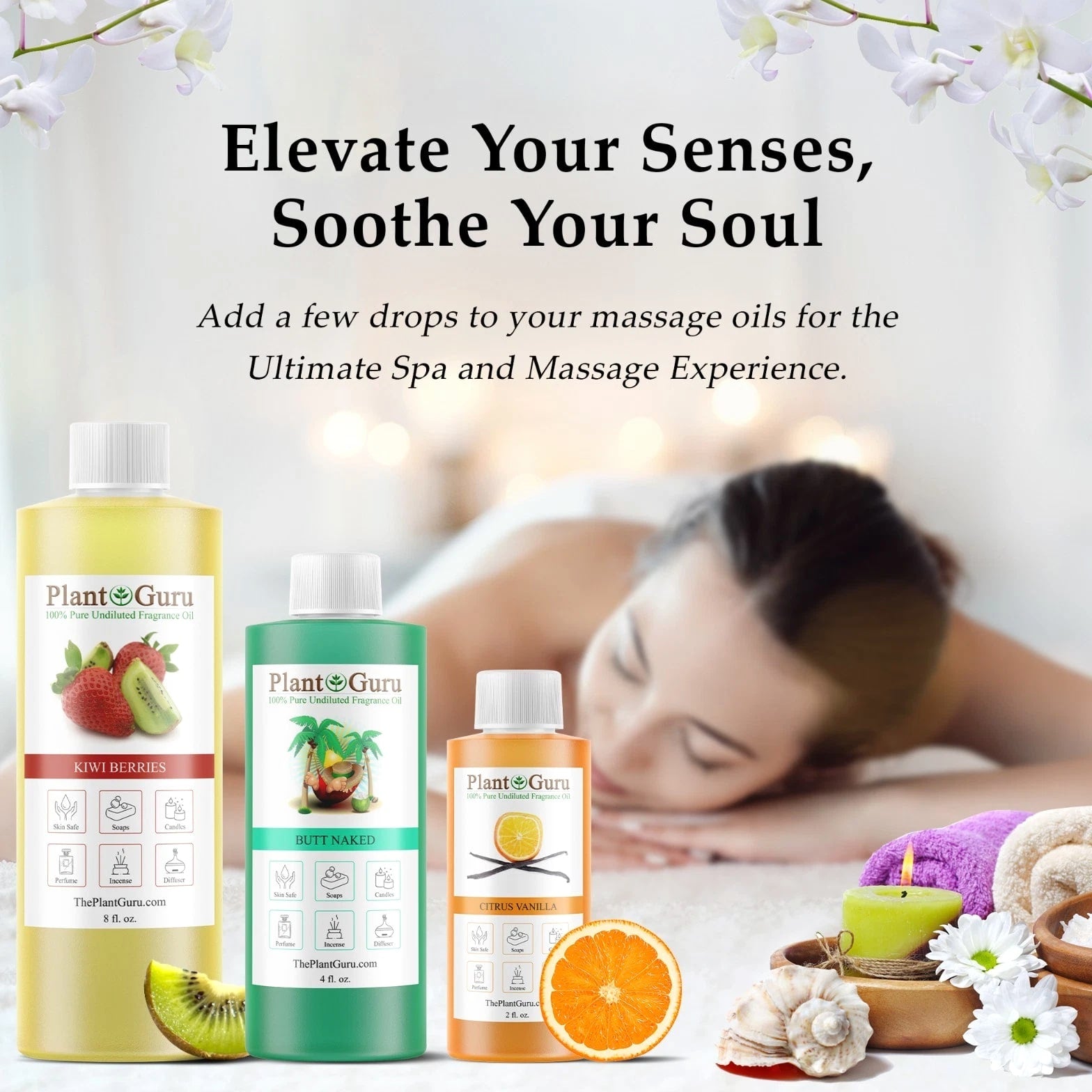 Fragrance Oils for Candle, Soap, Bath Bomb, Incense Making Scented Oil Bulk
