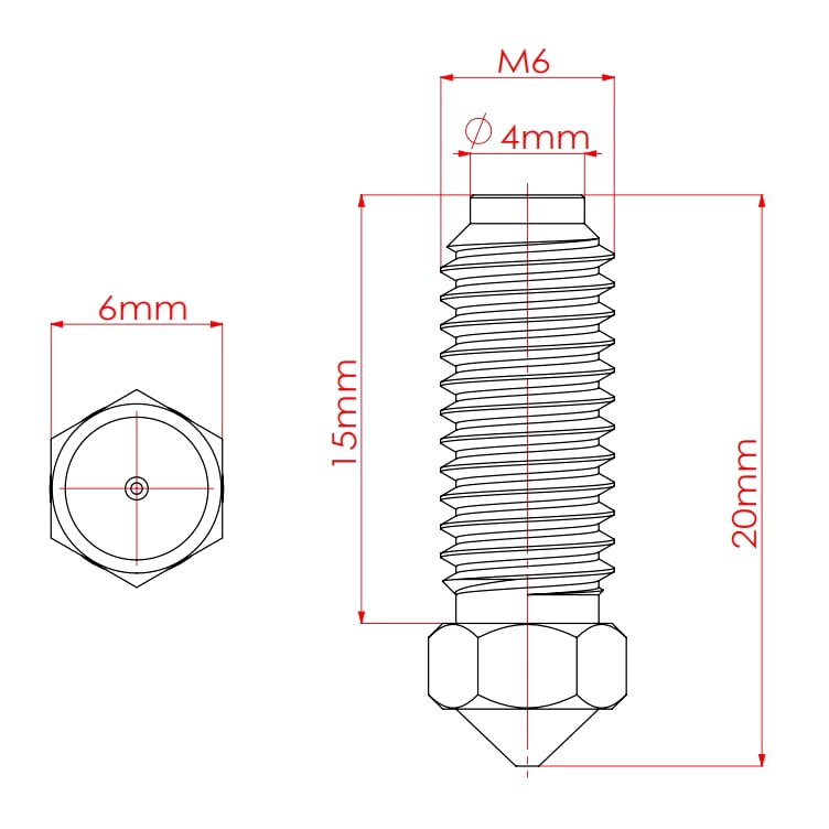 Nozzles for Anycubic Kobra S1 3D Printer Hotend Nozzle Kobra S1 Combo S1C Compatible