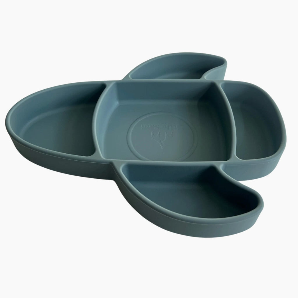 Liitle Sadi Silicone Airplane Toddler Plate, BPA-Free, Baby Plate, Baby Dish.