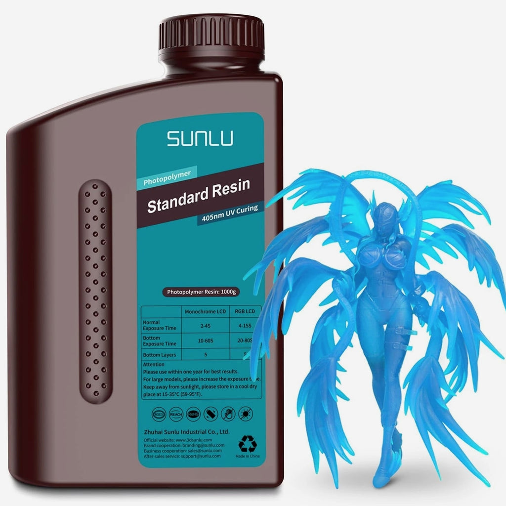 Clear Blue 3D Printer Resin 1kg - Fast Curing, High Precision, Minimal Odor
