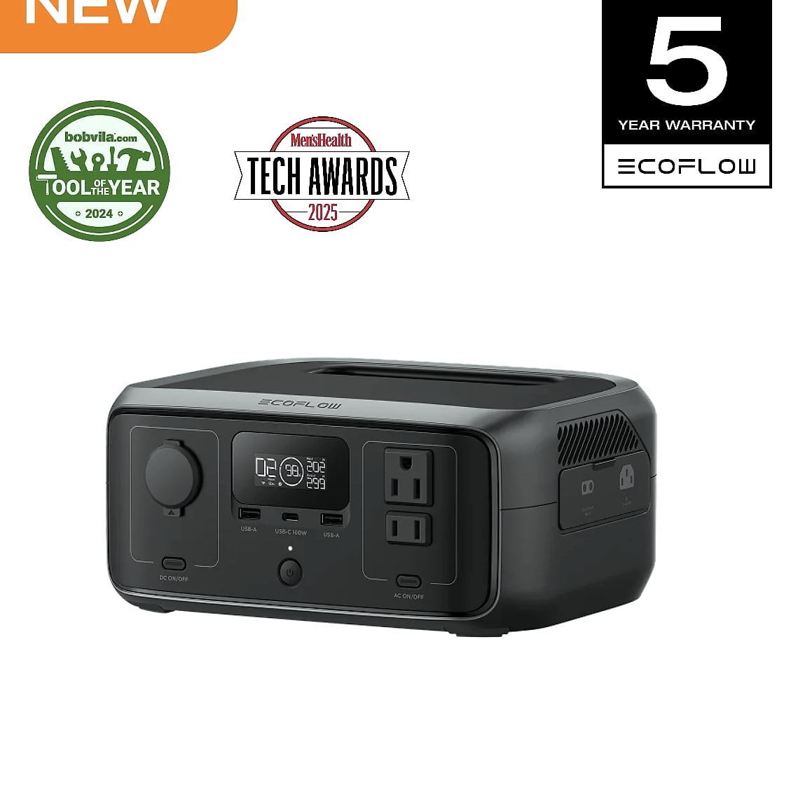 EcoFlow River 3 230Wh Portable Power Station with AC output