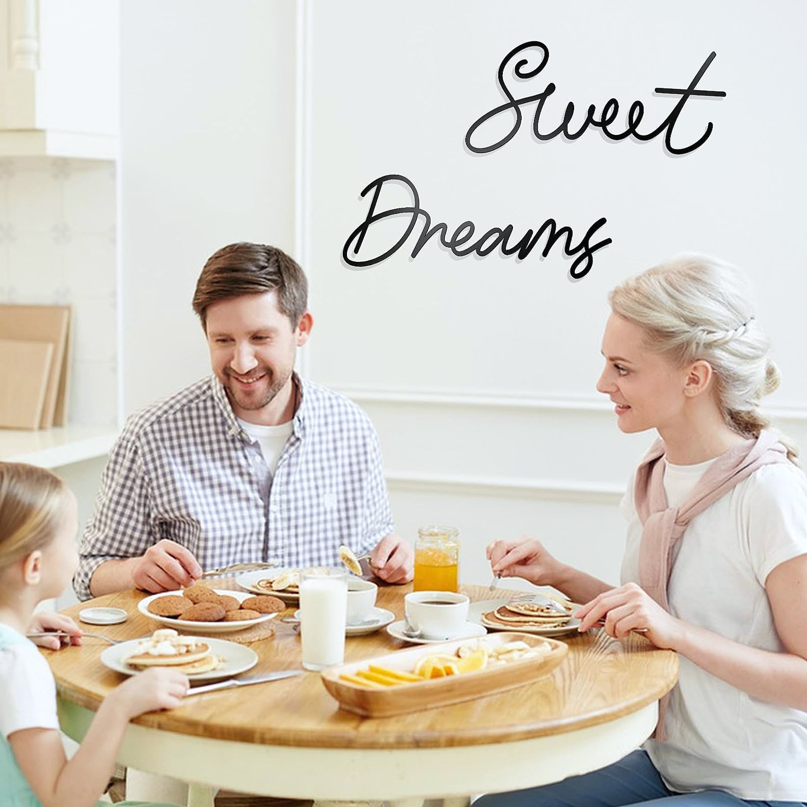 Zzbakress Sweet Dreams Metal Wall Decor for Bedroom