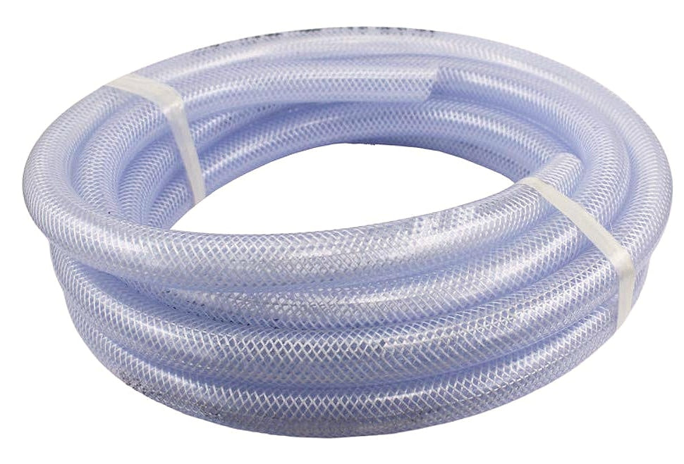 Duda Energy Food Grade PVC Braided Tubing 1-1/4 Inch 25 ft