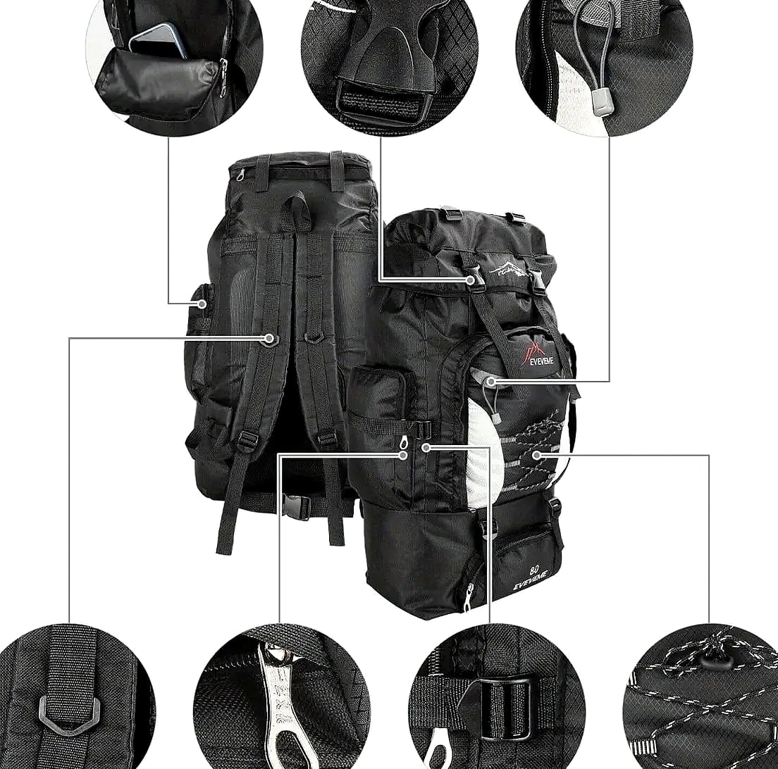 70L Outdoor Sports Backpack for Hiking and Camping