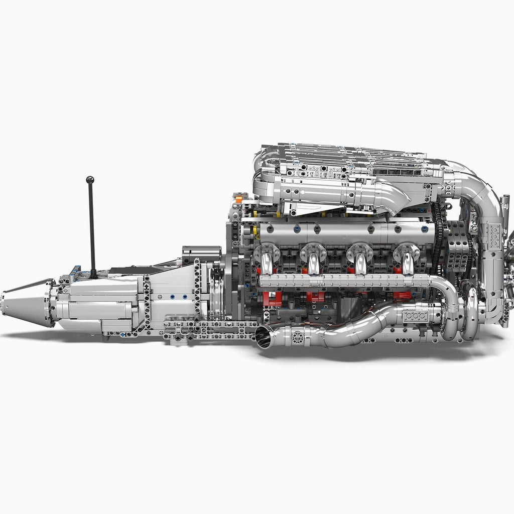 Mould King 10168 V8 Engine Turbo Motor Building Block Model Adult Boy Gift Toy