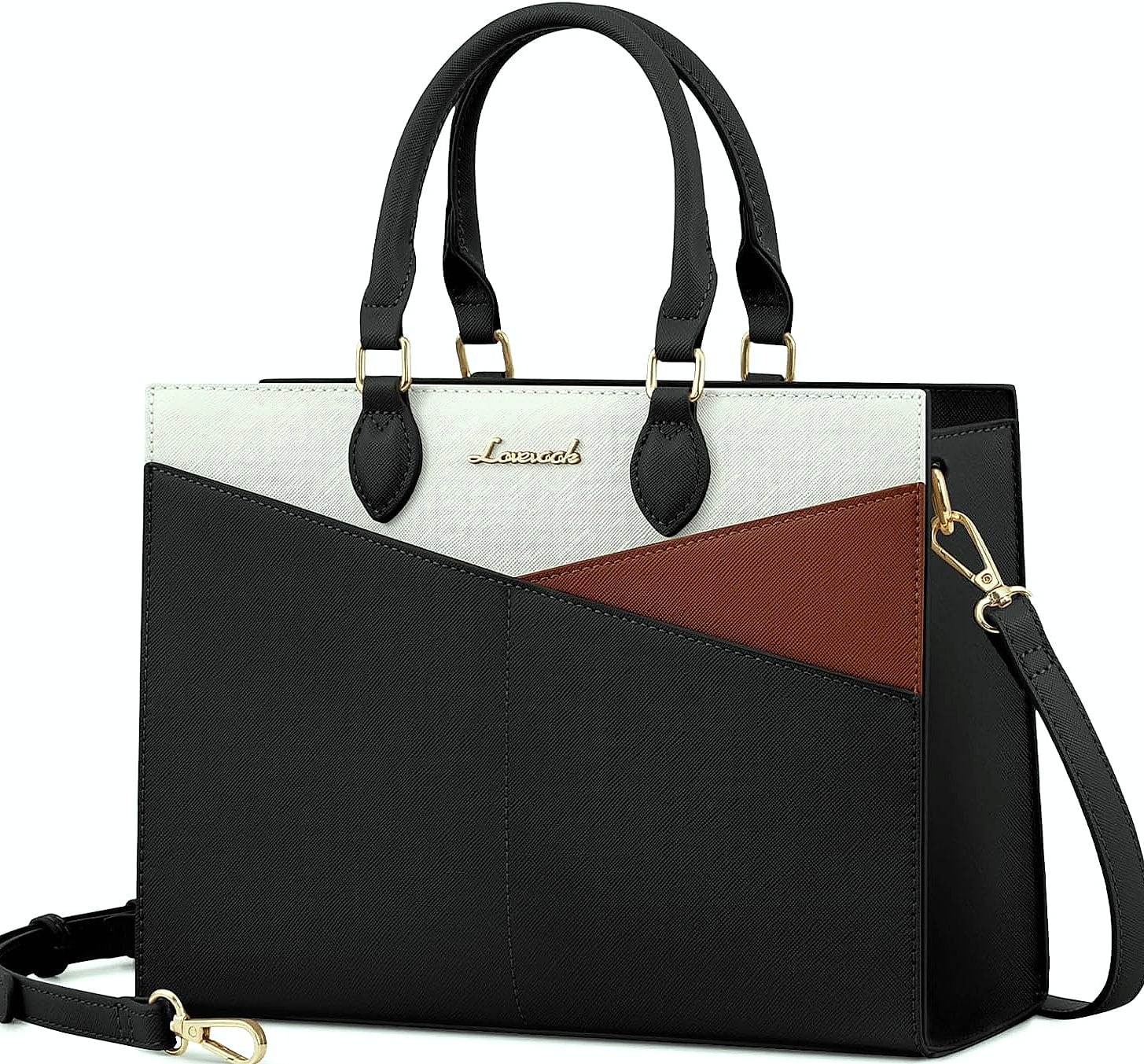LOVEVOOK Satchel Handbag Leather Crossbody Tote with Top Handle