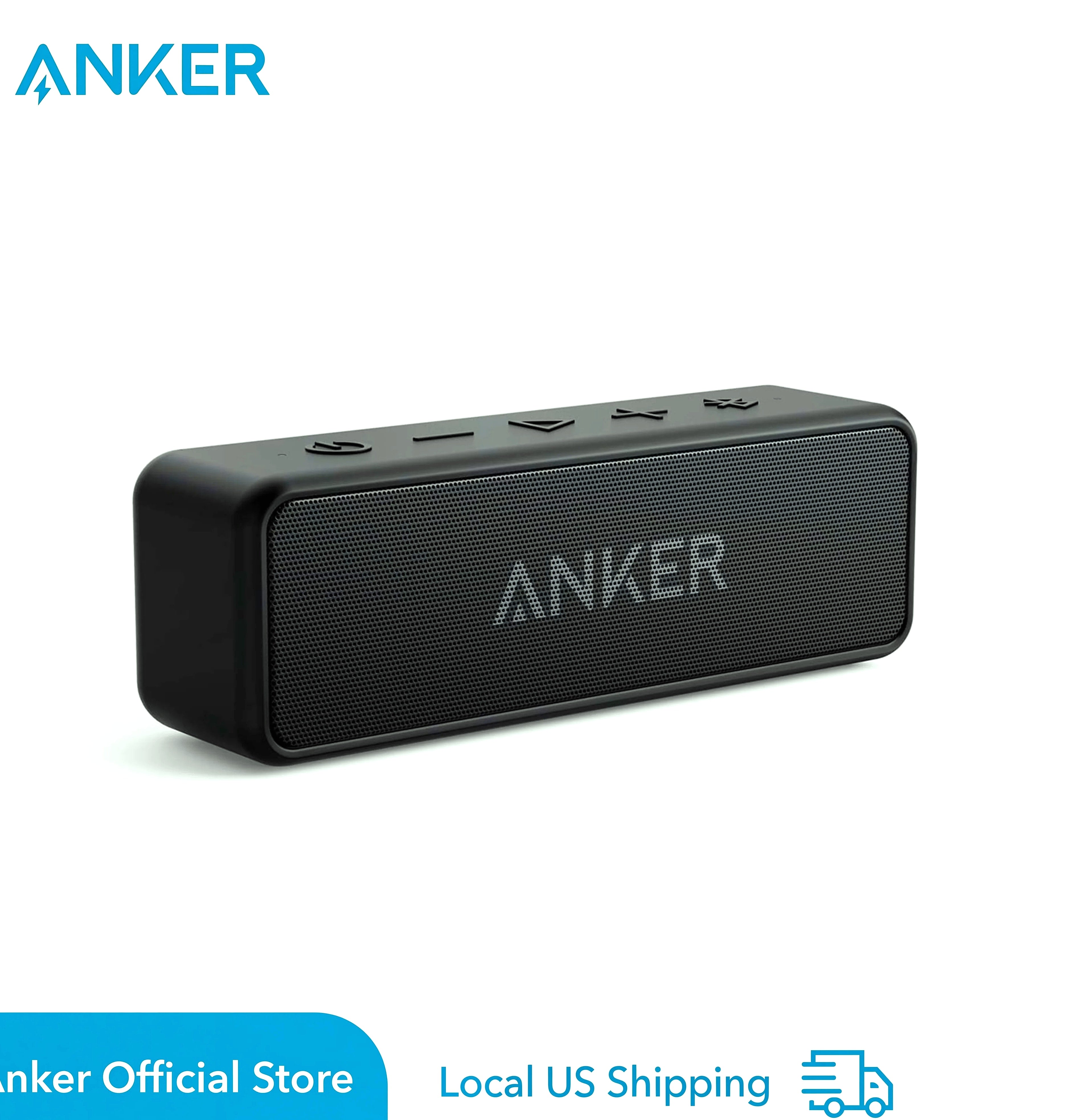 Anker Soundcore 2 Portable Bluetooth Speaker, 24hr Battery