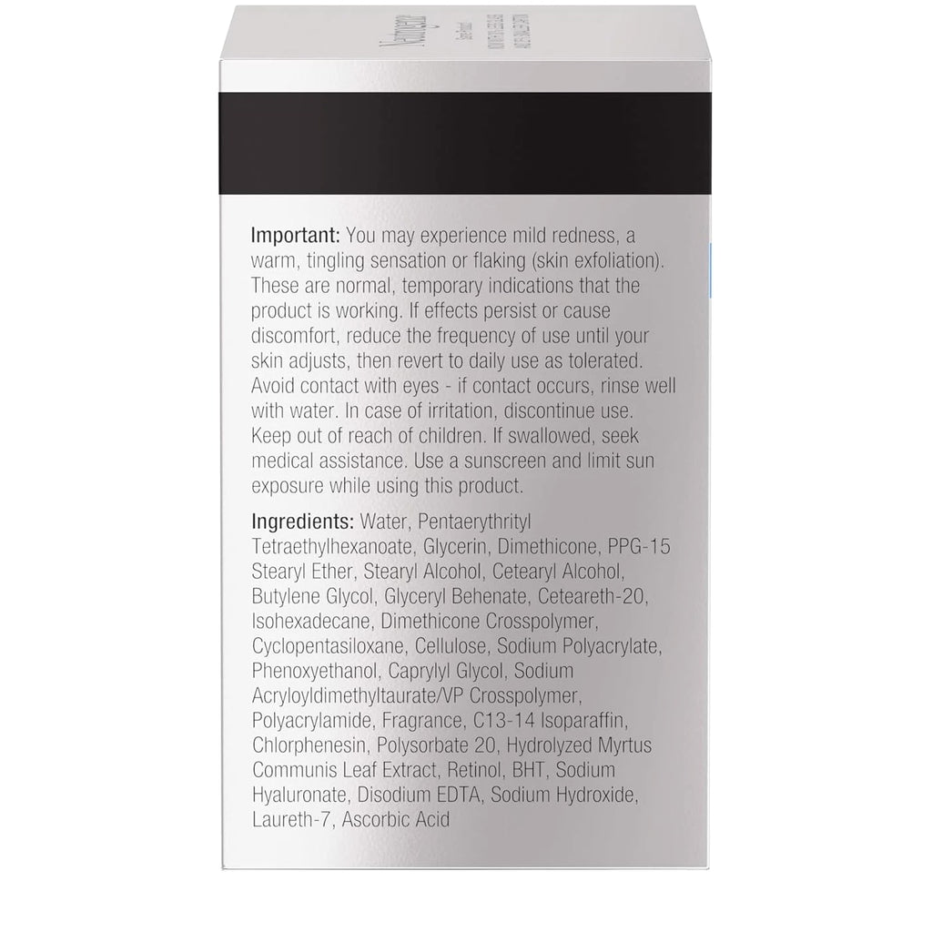 Hydrating Neutrogena Face Moisturizer with Retinol & Hyaluronic Acid, 1.7oz
