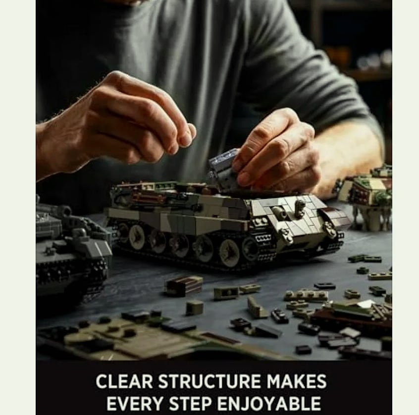 King Tiger Tank WW2 Military Building Set for Adults