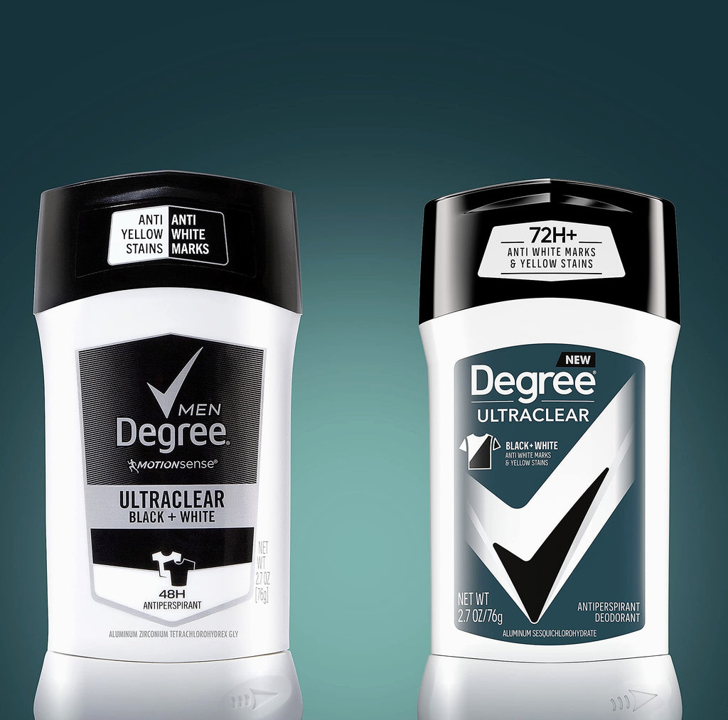 Degree Men UltraClear Black+White Antiperspirant, 72-Hour Protection, 2 Count