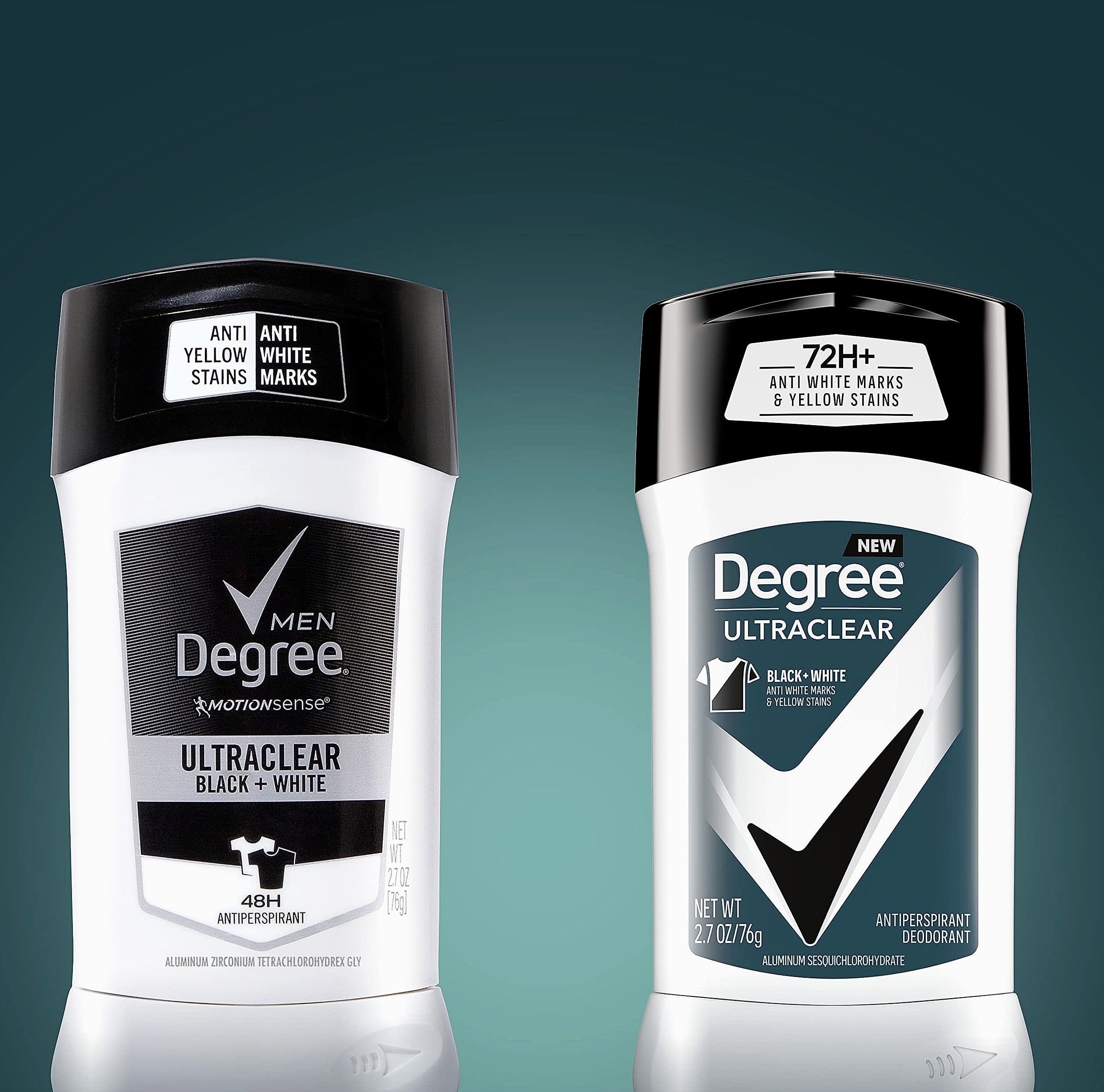 Degree Men UltraClear Black+White Antiperspirant, 72-Hour Protection, 2 Count