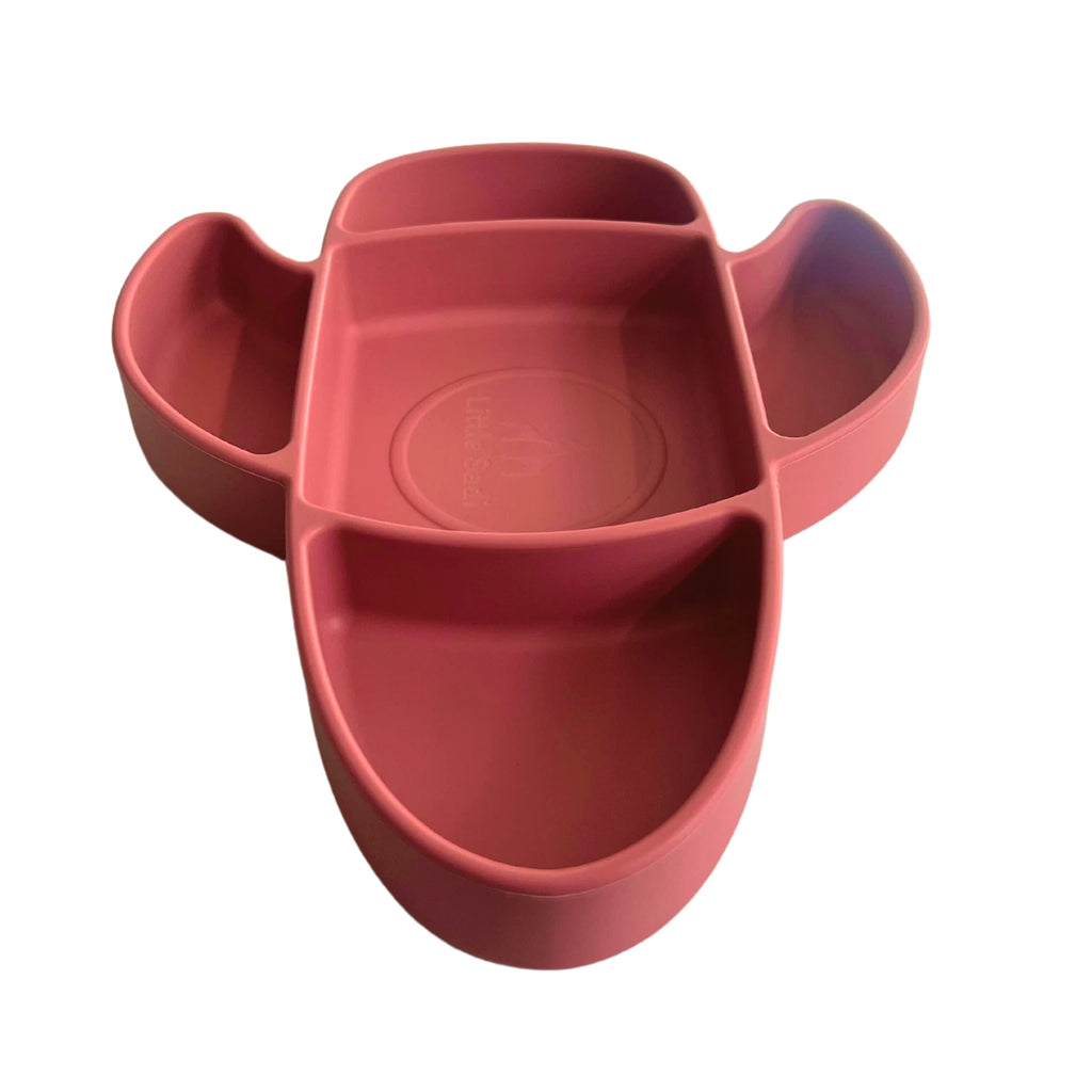 Liitle Sadi Silicone Airplane Toddler Plate, BPA-Free, Baby Plate, Baby Dish.