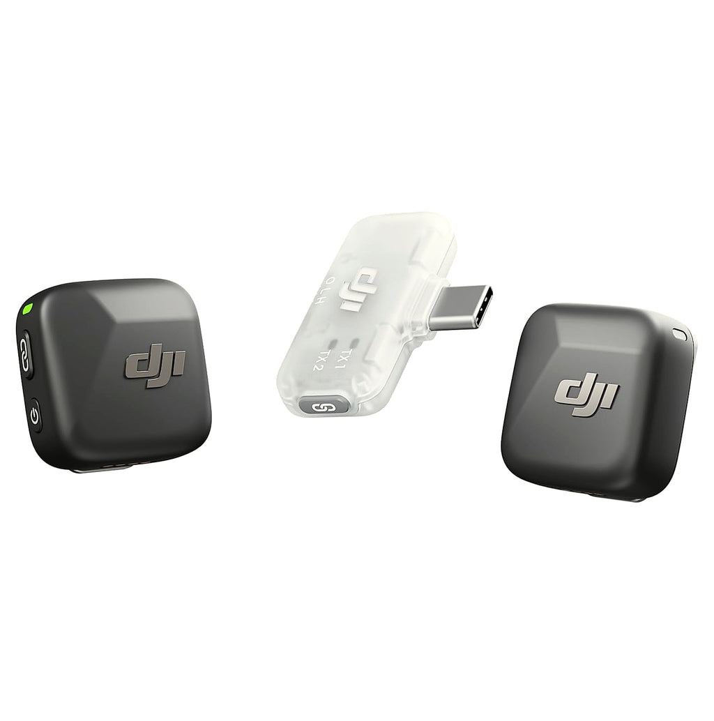DJI Mic Mini wireless lavalier microphone system for iPhone and Android
