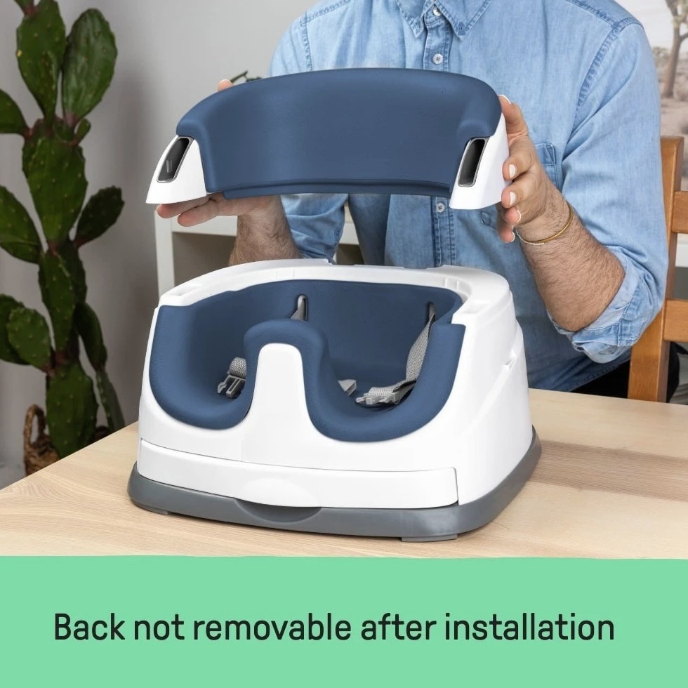 Baby Base 2-in-1 Booster Feeding High Chair and Floor Seat with Self