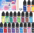 Candle Dye - 20 Colors Liquid Candle Making Dye for DIY Candle Making Supplies Kit