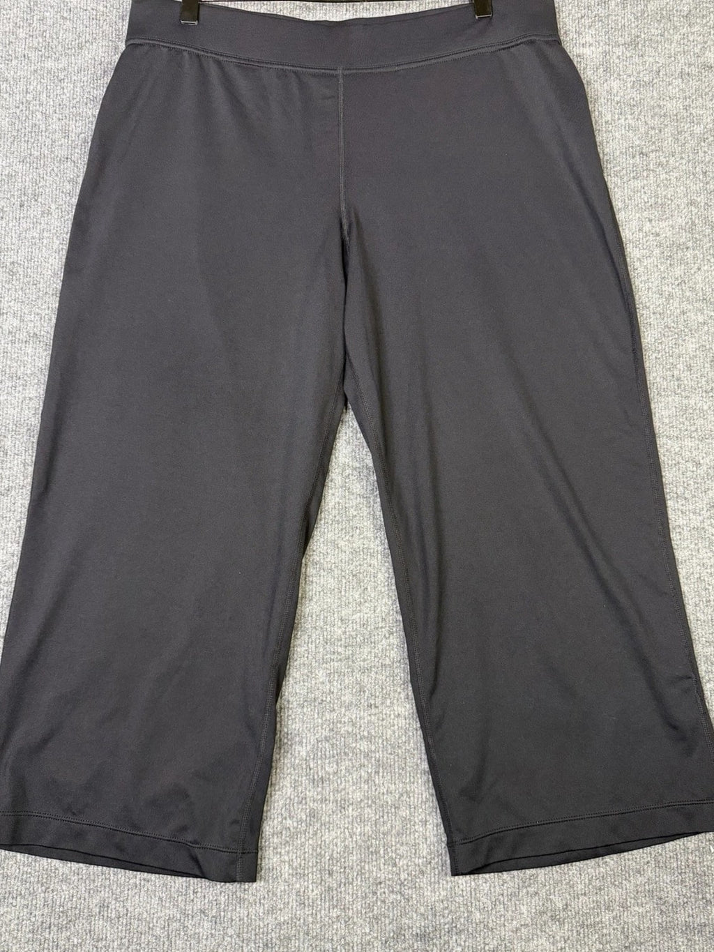 Club Attivo Vital Dry Women's Black Wide Leg Pants Size L Stretch Yoga