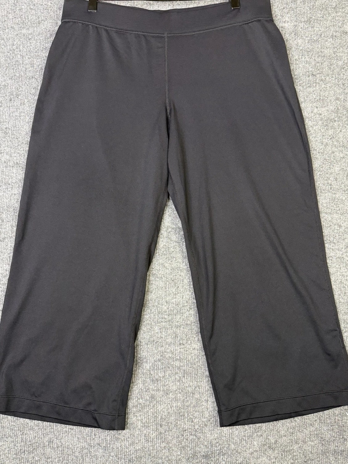 Club Attivo Vital Dry Women's Black Wide Leg Pants Size L Stretch Yoga