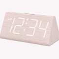 DreamSky Wooden Digital Alarm Clock with USB Charger Port