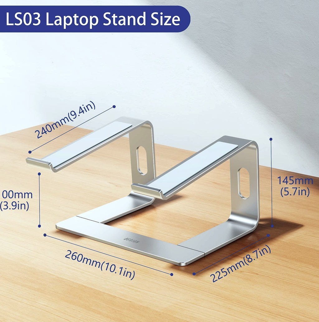 BESIGN LS03 Aluminum Laptop Stand for 10-15.6 inch Laptops