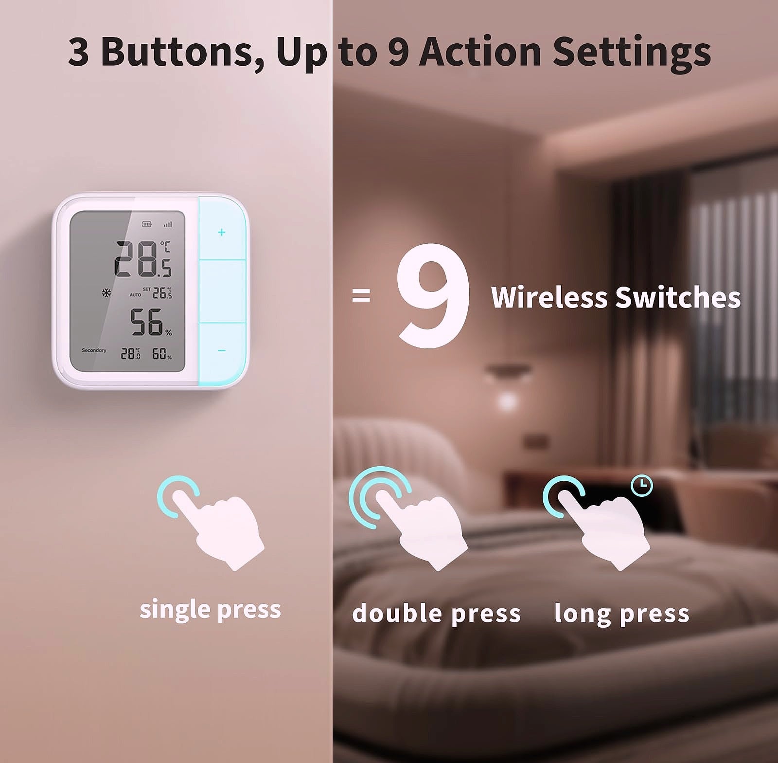 Aqara W100 Smart Climate Sensor with Thread, Zigbee, HVAC Control