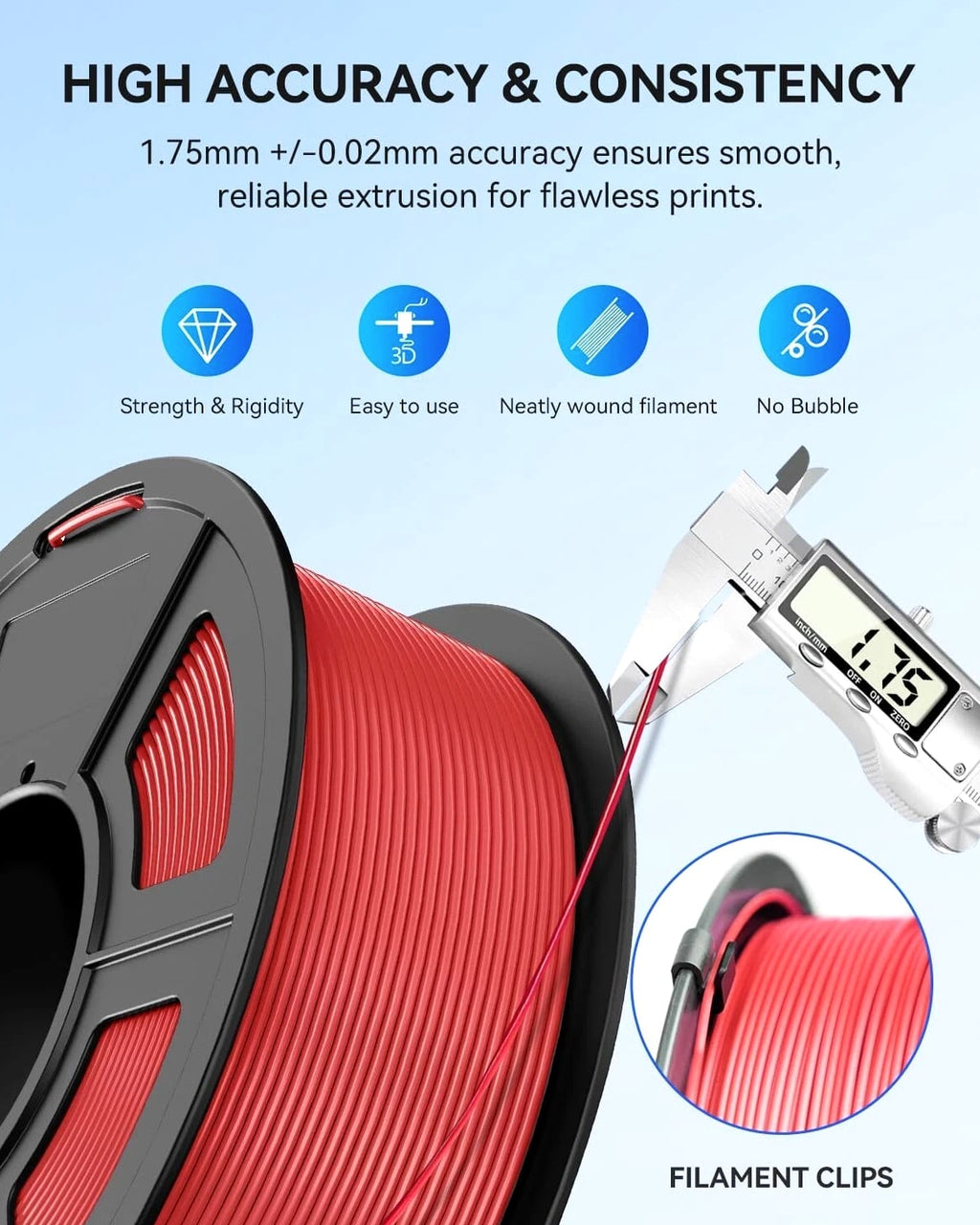 「BUY 6 PAY 4」 JAYO 1.1KG PLA+ PLA TPU SILK PETG 1.75MM 3D Printer Filament ABS