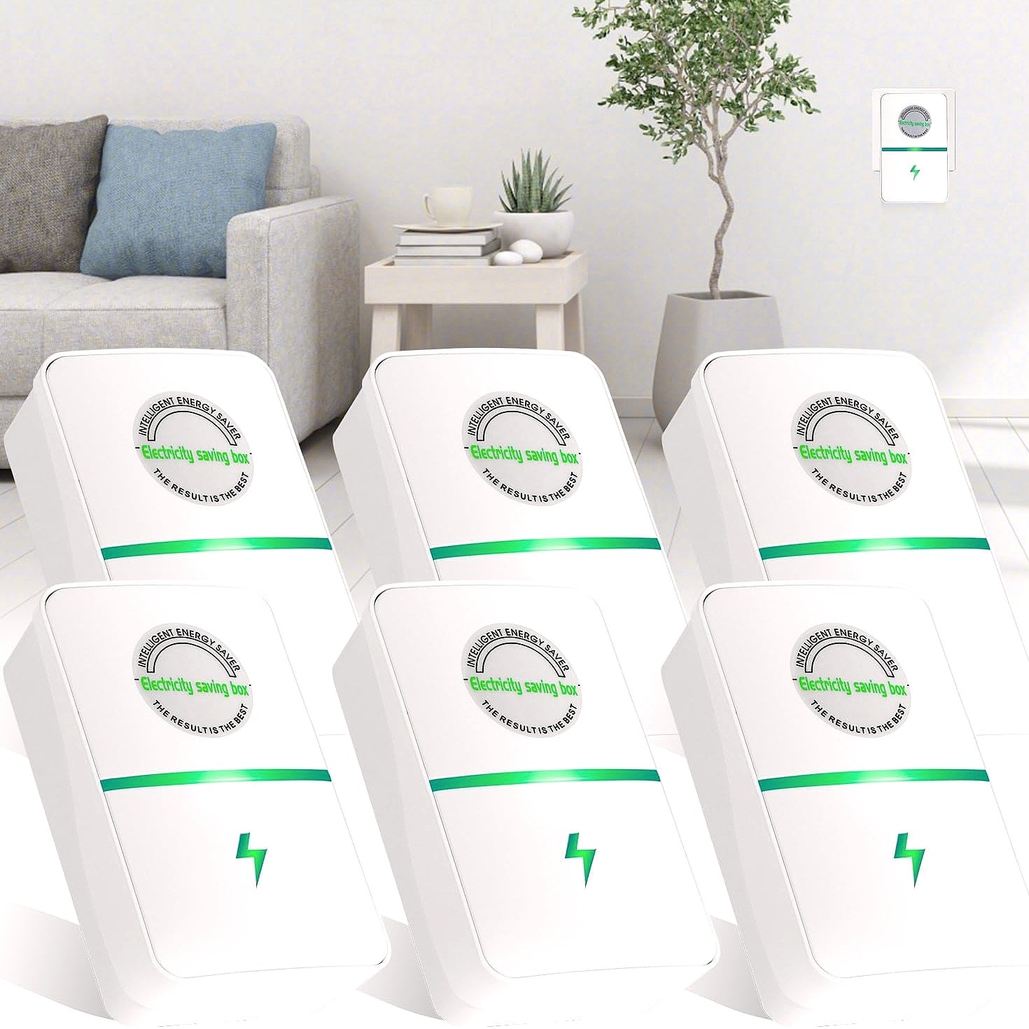 Bloockwiz Stopwatt SmartPlug 6-Pack voltage stabilizer 90-250V