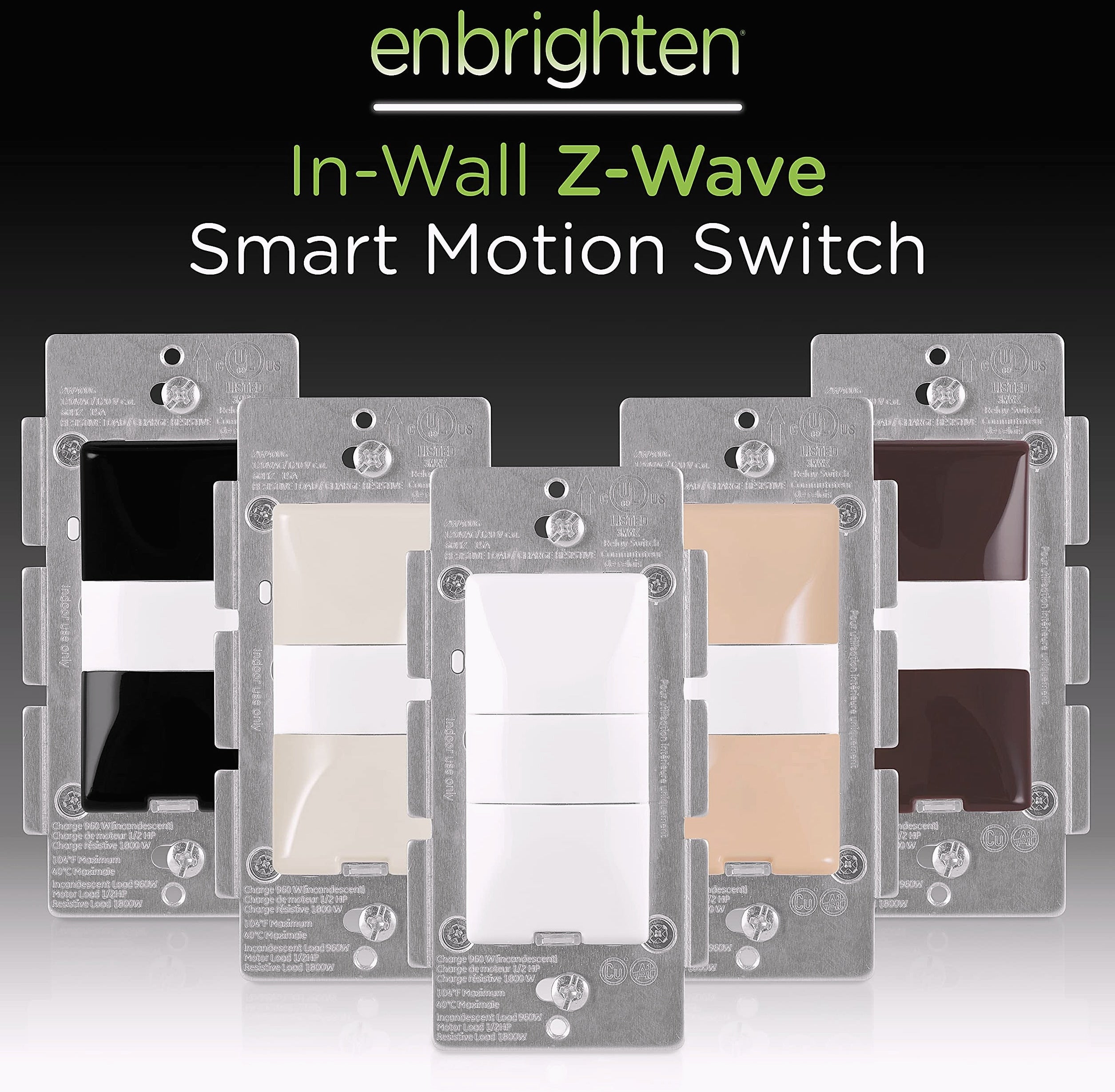 Enbrighten 26931 Z-Wave Smart Motion Sensor Light Switch