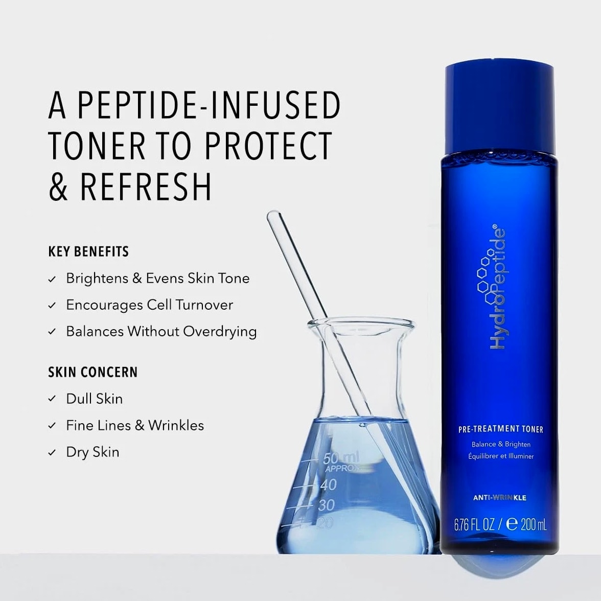 HydroPeptide Pre-Treatment Toner, Balance and Youthful 6.76.oz - BFY79 Fast Ship