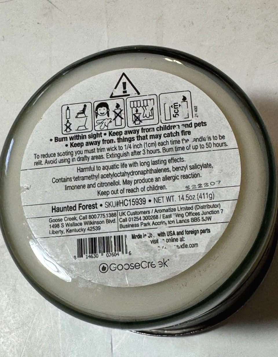 Goosecreek Haunted Forest 3-Wick Candle - New