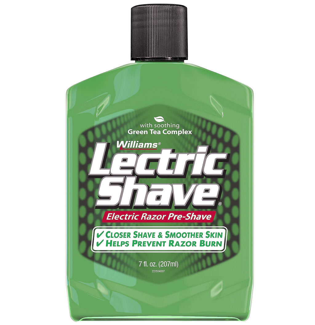 Williams Lectric Shave Electric Razor Pre-Shave, 7 oz