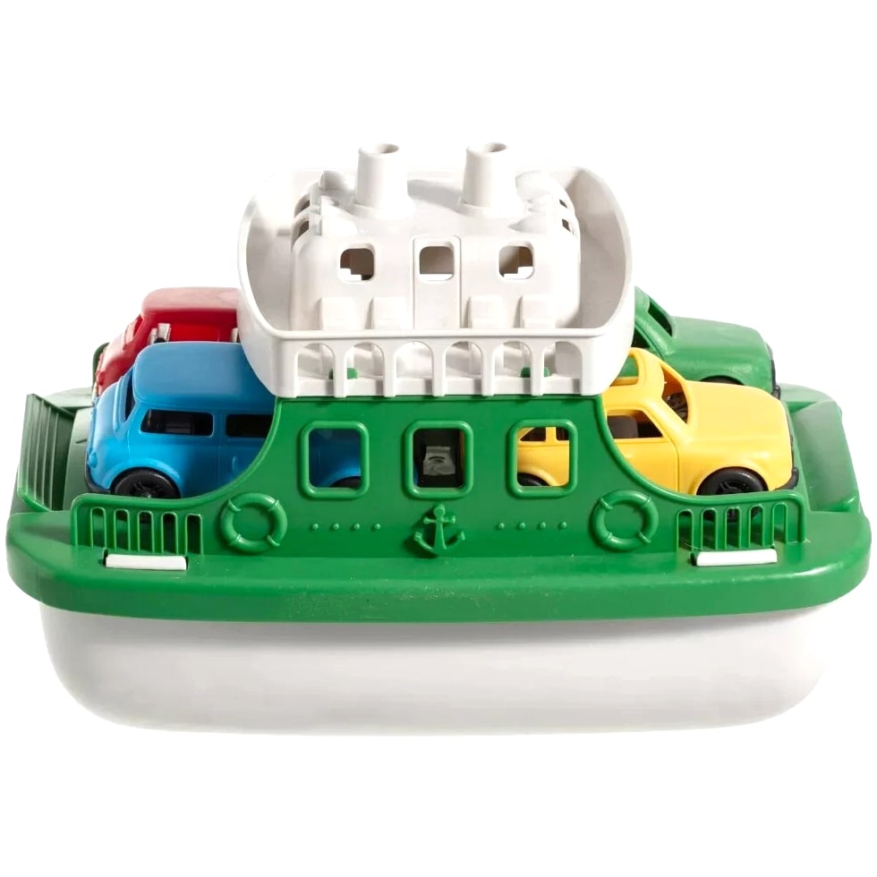 Boat Bath Toy Set for Toddlers, Carry Ship & 4 Mini Cars – Fun Water Toys