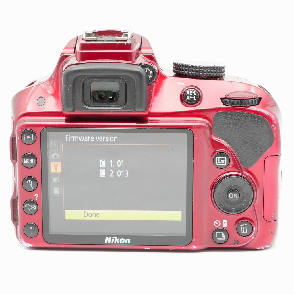 Nikon D3300 Digital SLR Camera - Red (Body Only) #071
