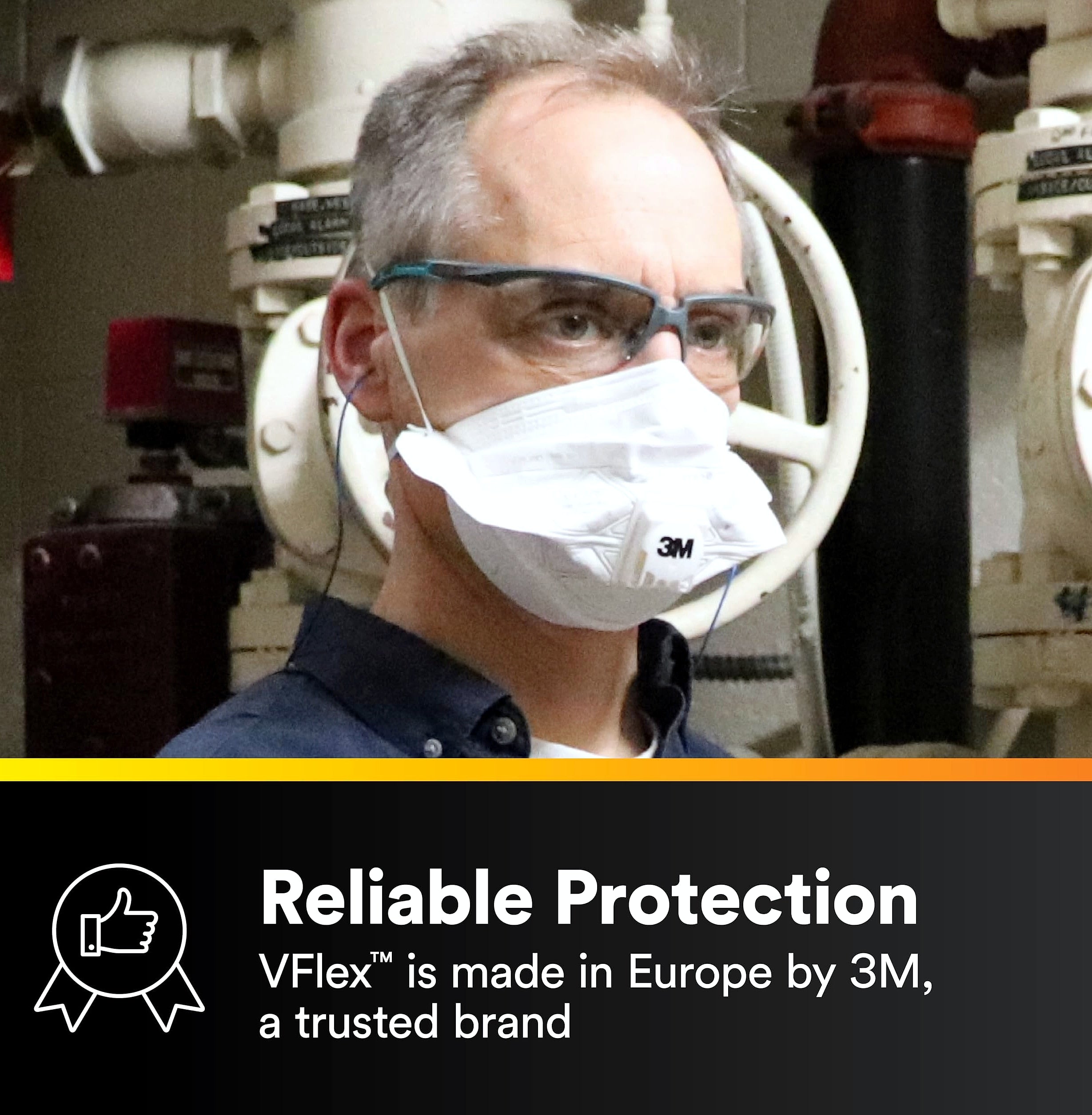 3M N95 Disposable Respirator, VFlex Particulate Respirator 9105, Pack of 50, Standard Size, NIOSH Approved, For Sweeping, Sanding, Grinding, Sawing, Bagging, Dust
