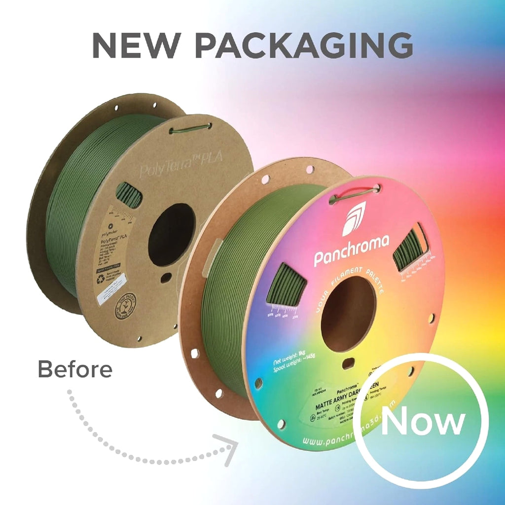 Panchroma Matte PLA Filament, Army Dark Green 1.75mm 1kg 3D Printing Filament...