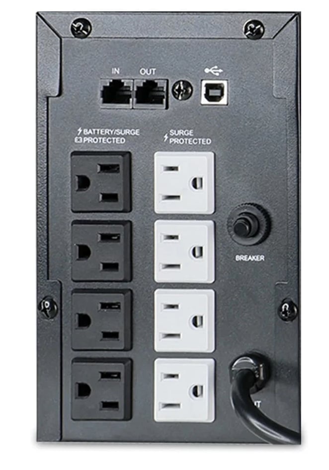 1500VA/900W Ups Battery Backup and Surge Protector Power Supply Unit