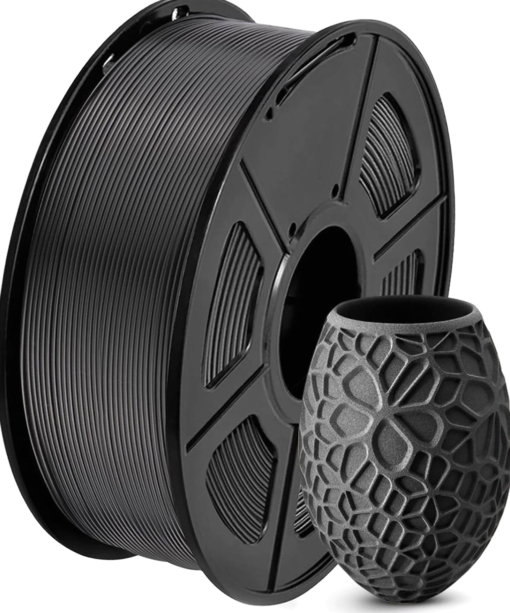 Versatile 1.75mm Black PLA Filament - Premium Printing with No Clogs or Bubbles