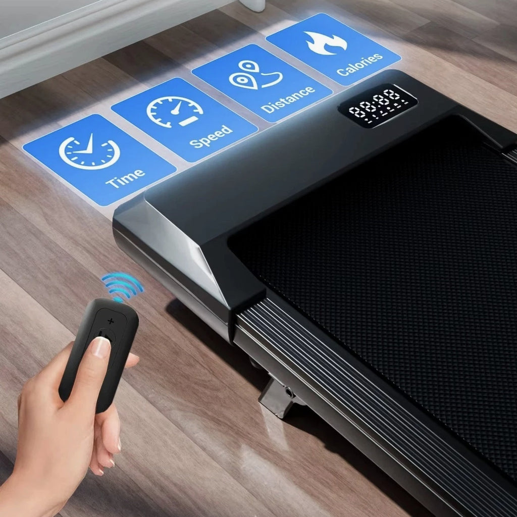 Under Desk Treadmill 2.5HP Walking Pad with 6% Slope Quiet Home Office 300lbs