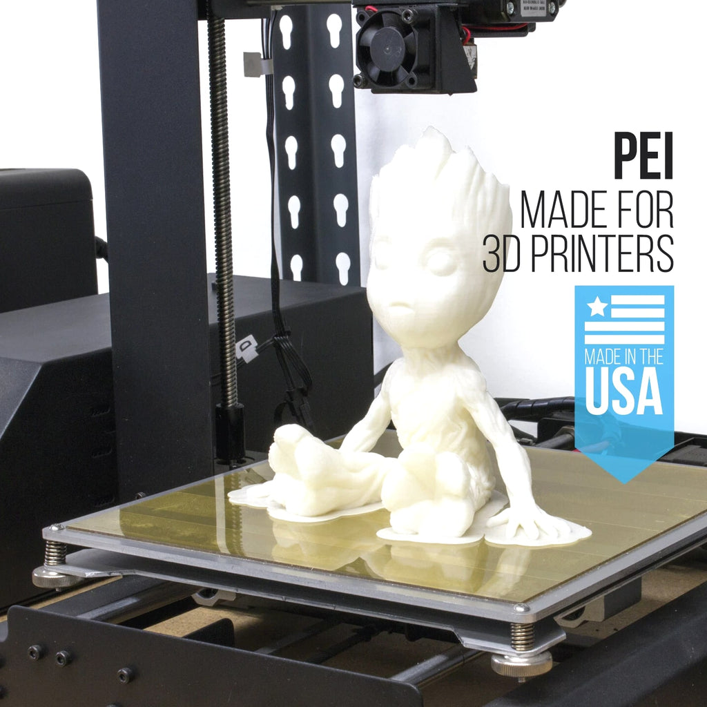 Gizmo Dorks PEI Sheet 3D Printer Build Plate with 3M 468MP Adhesive