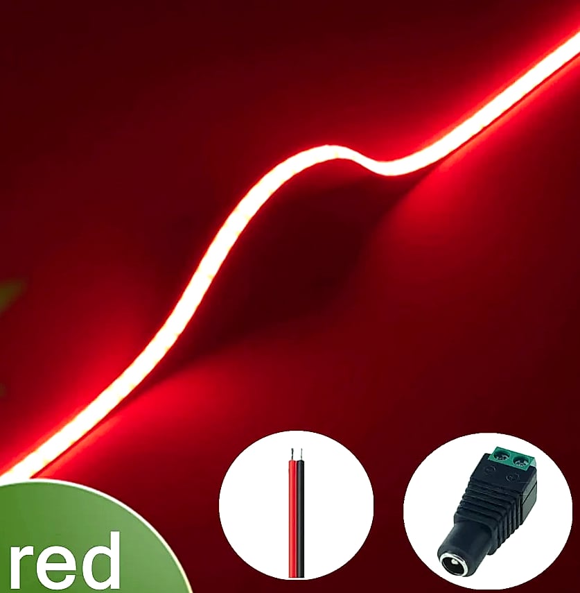 3mm COB LED Strip 12V Dimmable Flexible Light 400LEDs