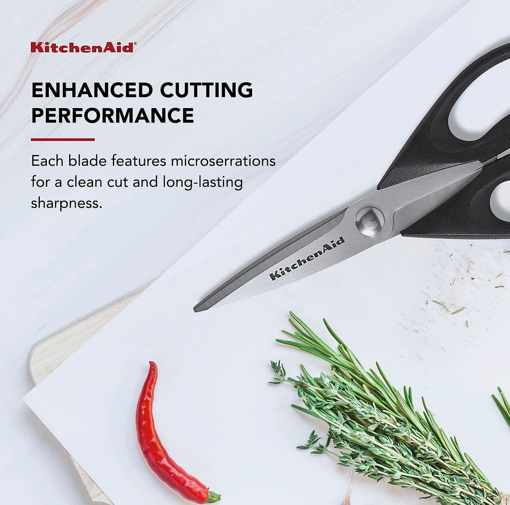 KitchenAid All-Purpose Kitchen Shears, 8.72 Inch Stainless Steel Scissors