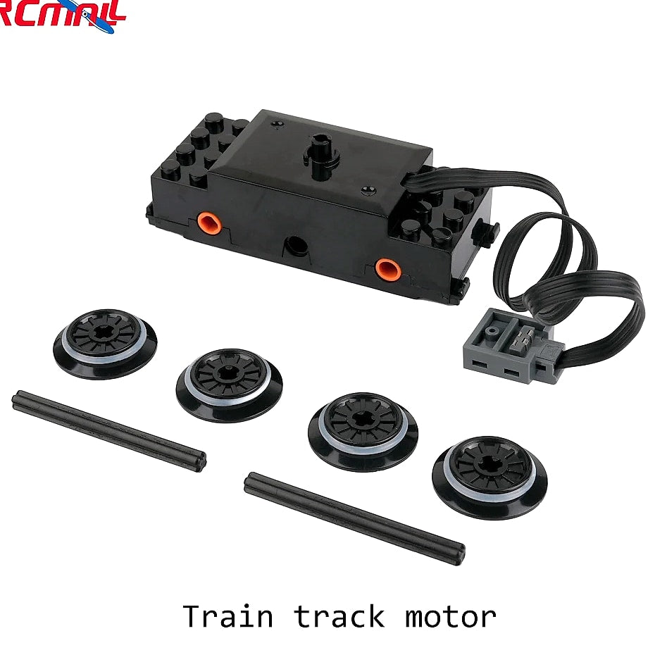 Train Track Motor Set Power Functions Parts Battery Case Infrared Remote Controller Receiver MOC Building Blocks for Legoeds
