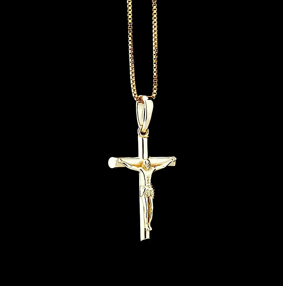 TOPGRILLZ 925 Sterling Silver Jesus Cross Pendant