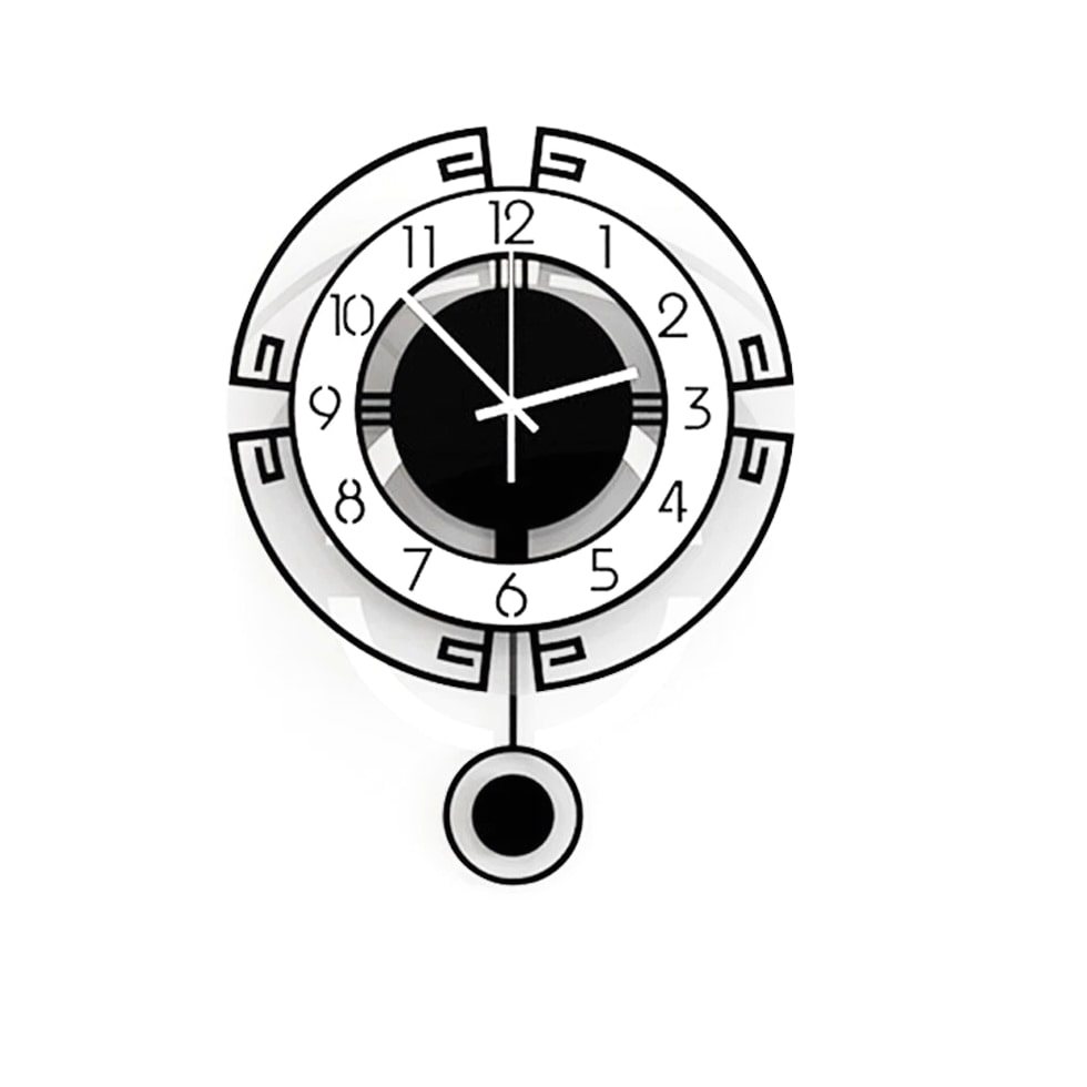 Large Swing Wall Clock Modern Nordic Living Room Silent Pendulum Wall Clock NEW.