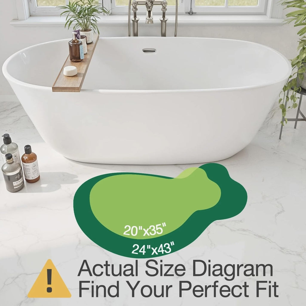 Cute Animal Bathroom Rugs - Plush Absorbent Bath Mats, Non-Slip...