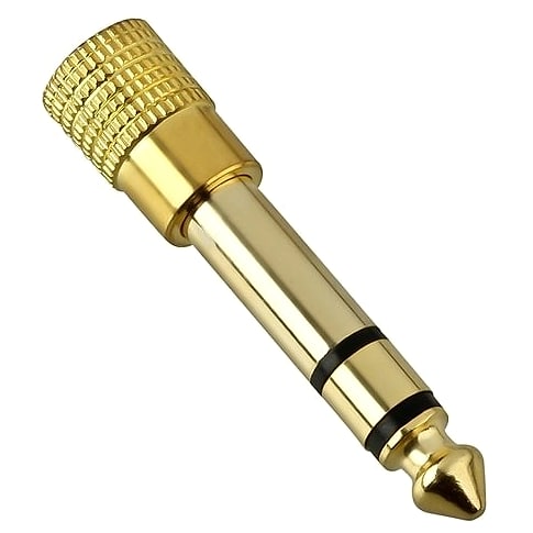 iMBAPrice Stereo Gold Adapter 1/4" to 3.5mm Jack